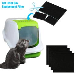 4/6pcs portátil pet gato caixa de areia filtro almofada de carvão ativado desodorizando filtros desodorante pacote de carbono para gatinho - Image 1