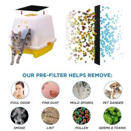 4/6pcs portátil pet gato caixa de areia filtro almofada de carvão ativado desodorizando filtros desodorante pacote de carbono para gatinho - Image 5