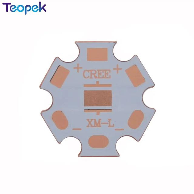 10 Pçs Placa Base de Cobre 20mm para LEDs CREE XML