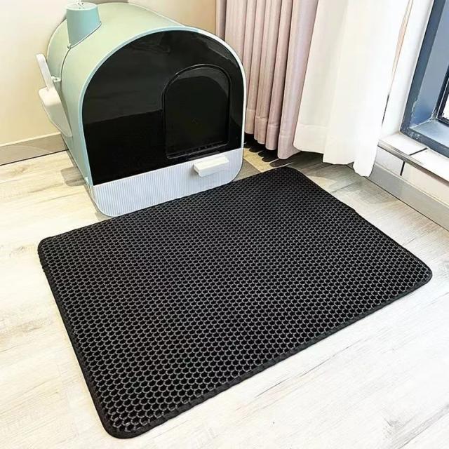 Tapete de Areia Dupla Camada EVA Impermeável e Antiderrapante para Gatos e Cães, Filtro Eficiente e Lavável, Facilita a Limpeza e Cuidados com Animais